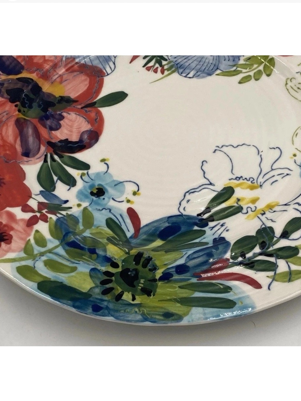 Anthro Sissinghurst Castle Estudio Flores Dinner Plate NEW - Picture 4 of 9